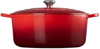 Le Creuset Enameled Cast Iron Signature Round Dutch Oven, 13.25 qt., Cerise