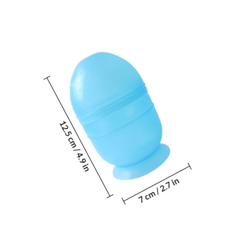 AMUSLESUR Tazón Agitador para Teñir el Cabello 2 Piezas, Vasos Mezcladores Plásticos Pequeños 12.5x7 Cm en Azul y Rosa, Kit Profesional para Peluquería y Uso Doméstico, Herramientas