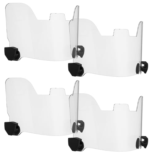 Ceenna Football Visors 4-Pack with 16 Clips for Youth/Adult Helmets