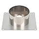 Montageplatte für Dieselheizung, Edelstahl Turret Planar Standheizung, Turret Planar Verzinkter Revolver, Montageplatte Planarer Ersatz (Silber/Ring, 60mm)