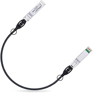10G SFP+ Twinax Cable, Direct Attach Copper(DAC) Passive Cable, 0.25m (0.82ft), for Cisco SFP-H10GB-CU0.25M, Meraki, Ubiquit, Mikrotik, Intel, Fortinet, Netgear, D-Link, Supermicro, TP-Link