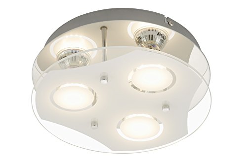 Preisvergleich Produktbild Briloner Leuchten Deckenleuchte, LED Lampe, Deckenlampe, LED Strahler, Spots, Wohnzimmerlampe, Deckenstrahler, Deckenleuchte Wohnzimmer, Deckenspot, Deckenbeleuchtung, rund