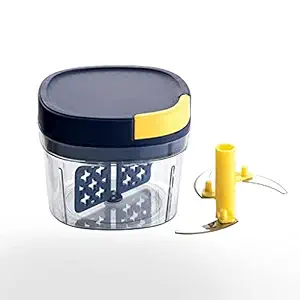 YUNIVAN 2 in 1 Big Turbo Handy Dori Plastic Chopper 600ML