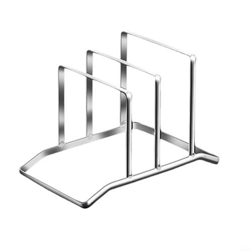 Schneidebrett-Organizer, Ständer, Edelstahl-Schneidebrett für Deckel und Bretter, Küchenregal, Backgeschirr (A)