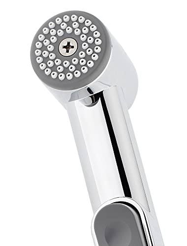KISTENMACHER Bidet sprayer handle CLASSIC chrome, set with replacement bidet handle and wall holder, Made in Germany