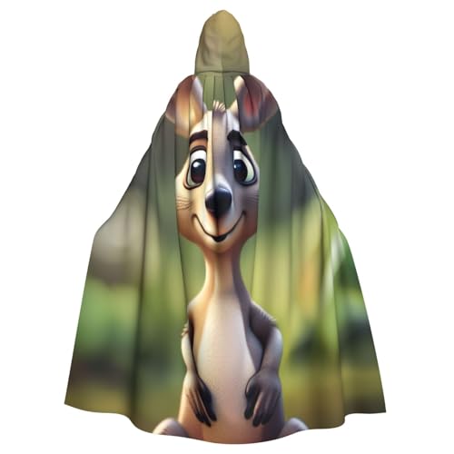 Cape à capuche imprimé kangourou pour réussir votre costume de fête facilement