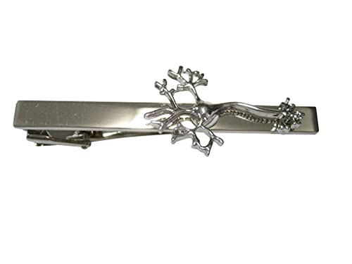 Kiola Designs Silver Toned Anatomical Neuron Nerve Cells Tie Clip