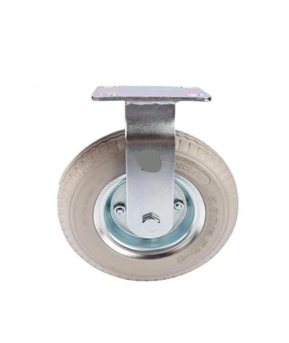 Roues fixes robustes de 8 pouces en mousse polyuréthane pour chariot rigide - 6