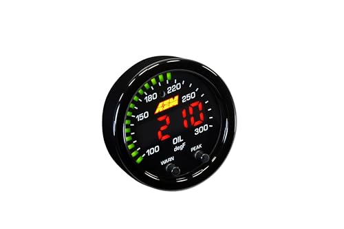 AEM 30-0302 X-Series Temperature Gauge, Black