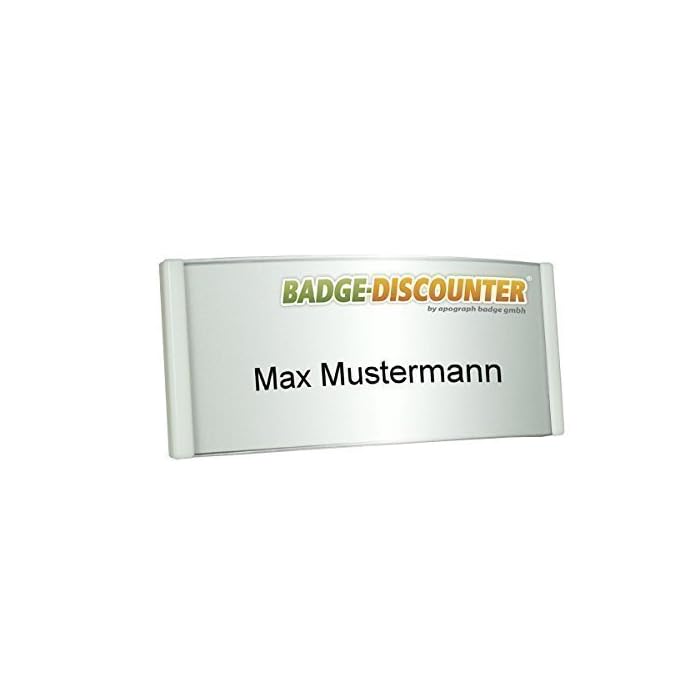 Buy Name Badge PSG White, complete Kit for 10 professional name tags