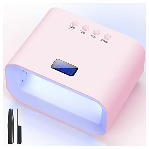 150 W Lampara Uñas Semipermanentes, Lamparas Led para Gel Uñas, Pink LED UV Lampara con Temporizador de 30s 60s 99s y Sensor de Infrarrojos y Pantalla LED, Para Manicura/Pedicura Nail Art en el Hogar
