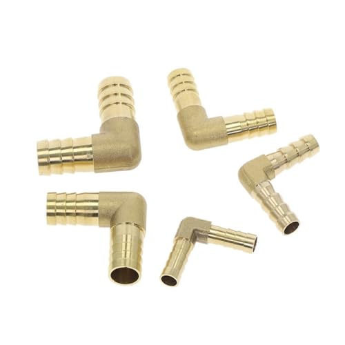Conector de manguera de latón de 8mm a 4mm en codo reductor igual pack de 10 unidades 3