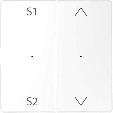 Merten - Meg5227-6035 Rockers for 2 Times Push Button Module (Szene1/2, Up/Down), White Lotus, Systems Design