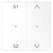 Produktbild Merten Wippe f. Tastermodul 2f. MEG5227-6035 Szene1/2 Auf/Ab lows System Design Abdeckung/Bedienelement für Installationsschalterprogramme 4042811200084