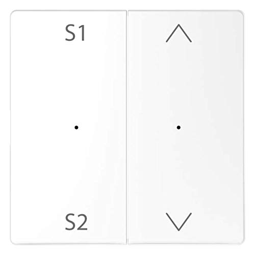 Merten - Meg5227-6035 Rockers for 2 Times Push Button Module (Szene1/2, Up/Down), White Lotus, Systems Design