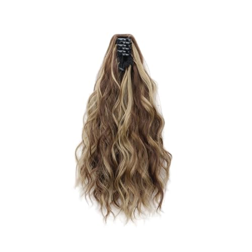 Extensión cola caballo rizada para solucionar el pelo fino con clip seguro y ligero