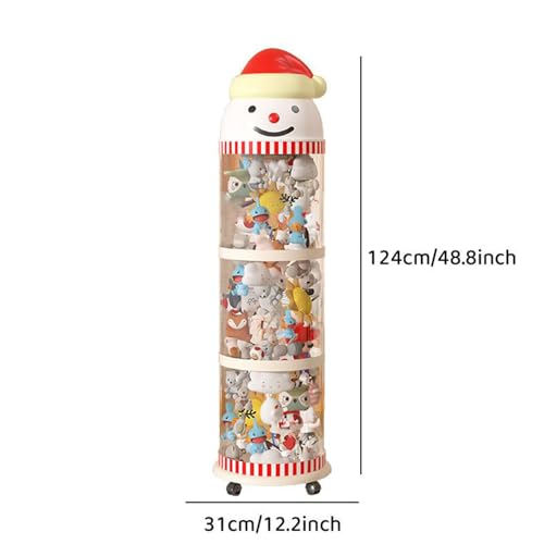 Organizador de peluches vertical con ruedas para recuperar el espacio libre en dormitorios infantiles 3
