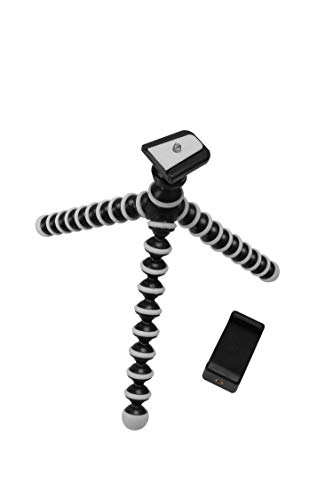 Image of Photron 13 inches Flexible GorillaPod Octopod Tripod with Mobile Holder Attachment & 360 Degree Ball Head for Smartphones, Compact Cameras, Action Cameras | Load Capacity: 1.5kg - NOT for DSLR (Black)