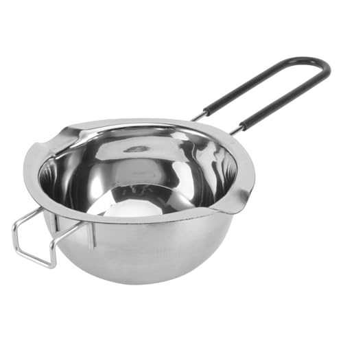 Mikinona 1pc Stainless Steel Melting Pot for Butter Chocolate Integrated Molding for Quick Heating for Homemade Treats Sauces for Christmas Birthdays