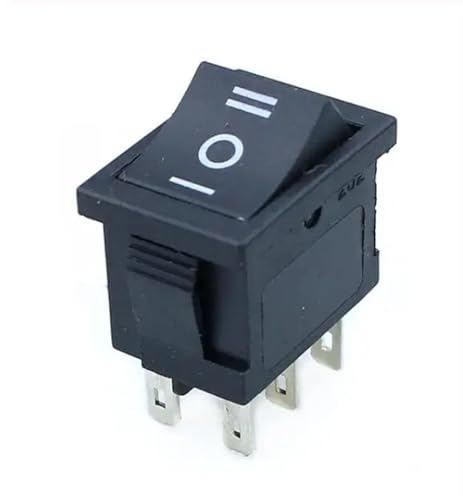 Interrupteur à bascule KCD1 6 broches ON-OFF-ON AC 250V lot de 10 pièces