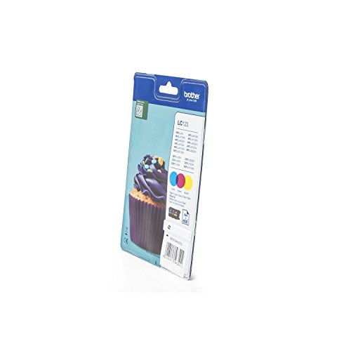 Brother LC-123RBWBPDR cartouche d'encre cyan magenta jaune pack 3 couleurs haute capacité 600 pages