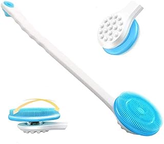 Silicone Bath Boby Brush, weikin 360°Free Rotate Ultra-Soft Back Scrubber BPA-Free Long Handle