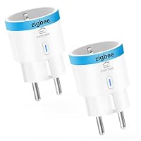 EIGHTREE Zigbee Steckdose mit Stromverbrauchsmessung, 16A, Sprachsteuerung, Zeitplan & Timer, Zigbee Hub erforderlich, Zigbee Smart Steckdose kompatibel mit Home Assistant, SmartThings, Alexa – Ansicht 1