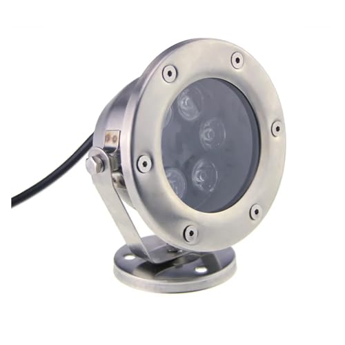 MINING Proiettori per esterni, Lampada Da Incasso A LED 6W / 12W / 18W / 24W / 36W Rosso Verde Blu IP68 LED Acquario Subacqueo Piscina Serbatoio Di Pesce RGB Spot Light(Rot,24W)