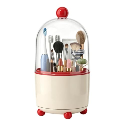 Portapinceles para maquillaje impermeable que organiza tu encimera de baño