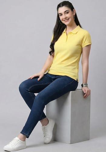 Image of Wear Your Opinion Womens Polo Collar Neck T-Shirt Top (Design: Solid)