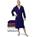 Produktbild Twinzen Bademantel Herren - XL - DarkBlau - 100% Baumwolle (350g/m²) Oeko-TEX® Zertifiziert - Bademantel mit Kapuze, 2 Taschen, Gürtel