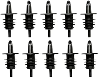 Hawaiian Shaved Ice Syrup Precise Control Bottle Pourers - Professional Pour Spouts for Snow Cone & Drink Flavors (10-Pack)