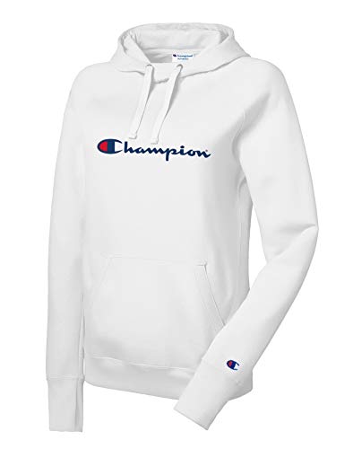 Champion Women's Plus Powerblend Hoodie, White, 4X