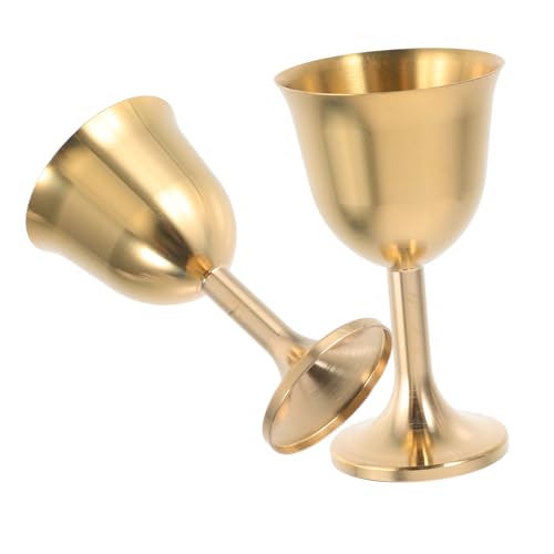 MAGICLULU 2 piezas Cáliz Vintage de Latón Copas para y Ceremonias Utensilios de Decoración para