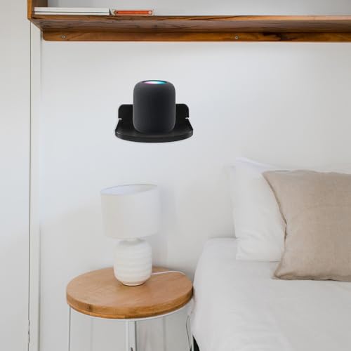 Soporte de pared para altavoz inteligente de material ABS resistente negro 5