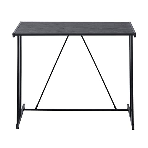 Moon Channel Computer Desk 35' Home Office Writing Desk, Modern Simple Style Laptop Table With Metal Frames For Small Spaces, Easy Assembly Desk In Black, 35.4 X 18.9 X 29.5 Inches #TOP6