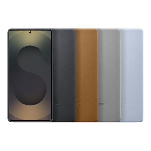 Image of SAMSUNG Galaxy Official Kindsuit Faux Leather Case for Galaxy S25 Ultra, Grey