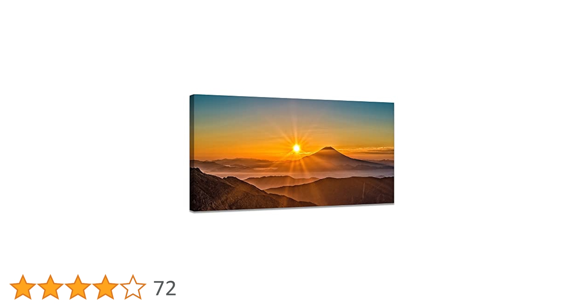 Amazon.co.jp: 富士山 アートパネル 山 太陽 自然 絵画 風景画