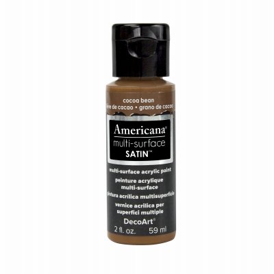 DECO ART DA535-30 Americana Multi Surface Satins Cocoa Bean 2OZ - Quantity 3