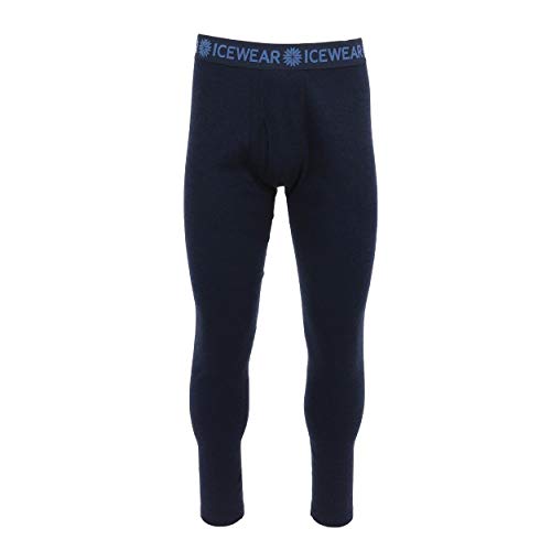 ICEWEAR Hvítanes Men's Merino Wool Long Johns Blue