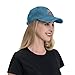 Faux Yarn happys Easter Sublimation Desig Hat for Women Fashion Washed Cyan Blue