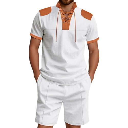 Survetement jogging ete homme en tissu waffle pour eliminer l'inconfort de la chaleur