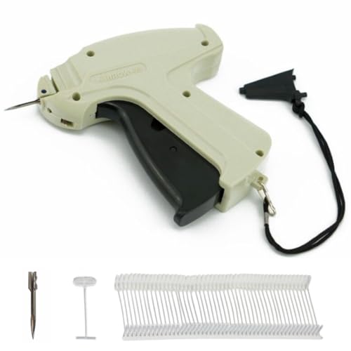 Pokornys |Pistola etiquetadora Arrow 9S Standard | Set con 1 Aguja de Repuesto más 1000 Hilos de Coser de 25mm | Pistola para el Cosido de Etiquetas de Precio en Tejidos como Ropa y Mucho más