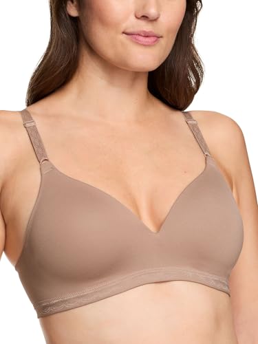 Warner's Women's Blissful Benefits Super Soft Wireless Lightly Lined Comfort Bra RM1691W, Toasted Almond, 38B