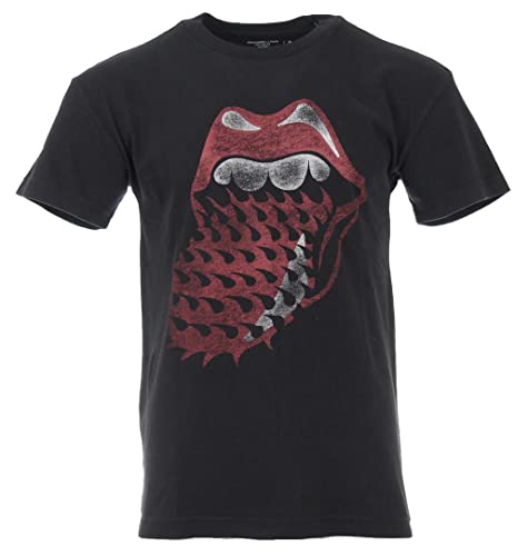 Abercrombie & Fitch Camiseta de cuello redondo para hombre, Negro , M