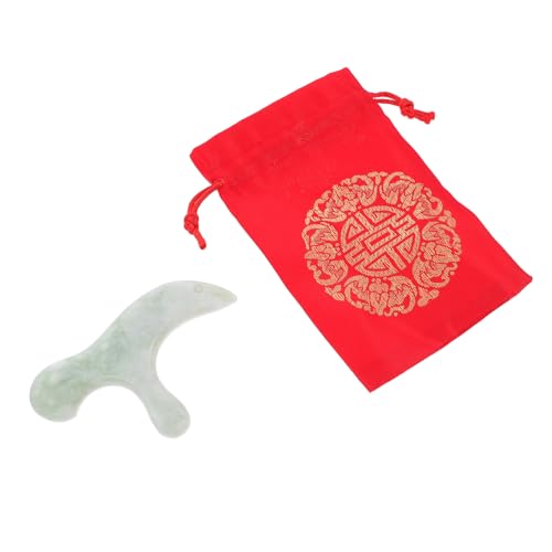 Healeved 1 Pieza palo de masaje de pies cuerpo para masajeadores rodillo de masaje con cuentas drenaje linfatico jade roller skin care dispositivos de masaje únicos masajeador de jade Green