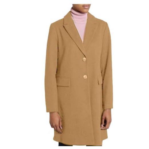 United Multiservices Abrigo largo mujer Chaqueta larga mujer Made in Italy - WS8, camel, L