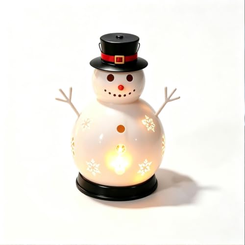Cute Snowman Metal Candle Warmer Winter Warm Hand Stove with Candlelight - image 2