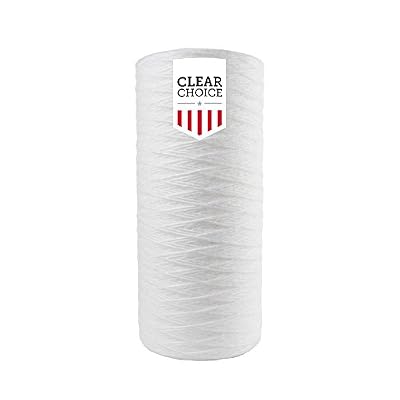 Pentair Pentek WP25BB97P Big Blue Sediment Water Filter, 10-Inch, Whole House Polypropylene String-Wound Filter Cartridge, 10" x 4.5", 25 Micron,White