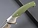 Eafengrow EF7 Folding Knife K110 Steel Blade G10&Stainless Steel Handle EDC Tool Knives for Outdoor Working Camping Hiking(green)